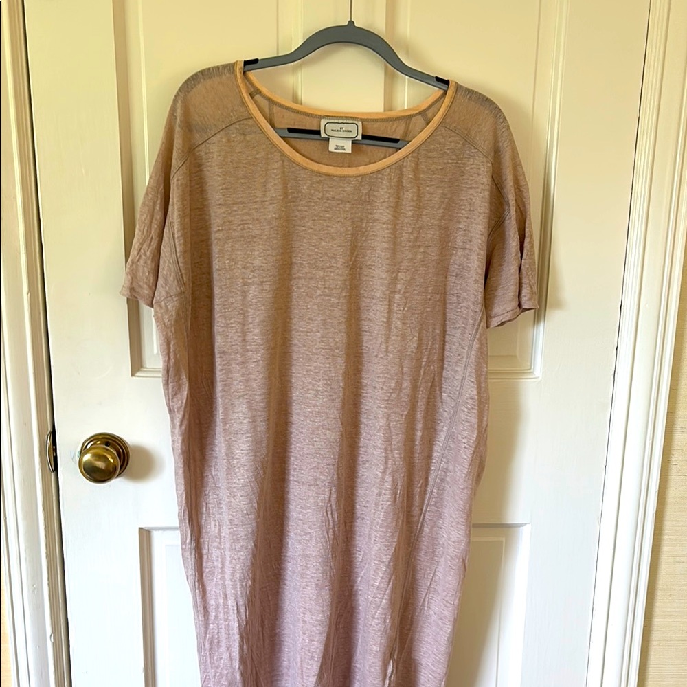 By Malene Birger Tan Short Sleeve tunic  Dress size Small